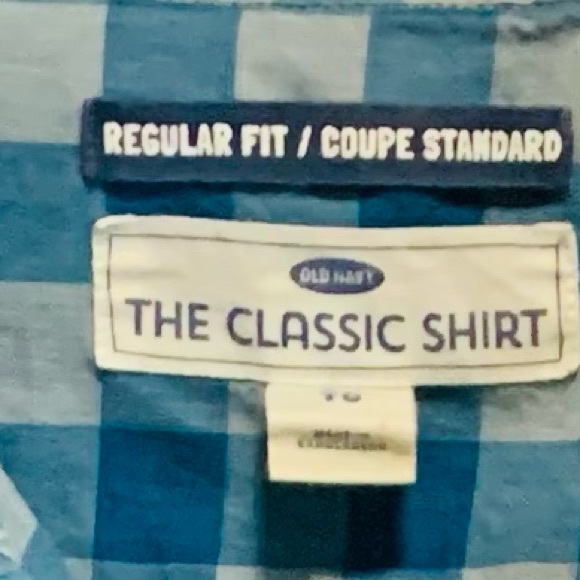 EUC Old Navy Blue button up shirt - Picture 3 of 3